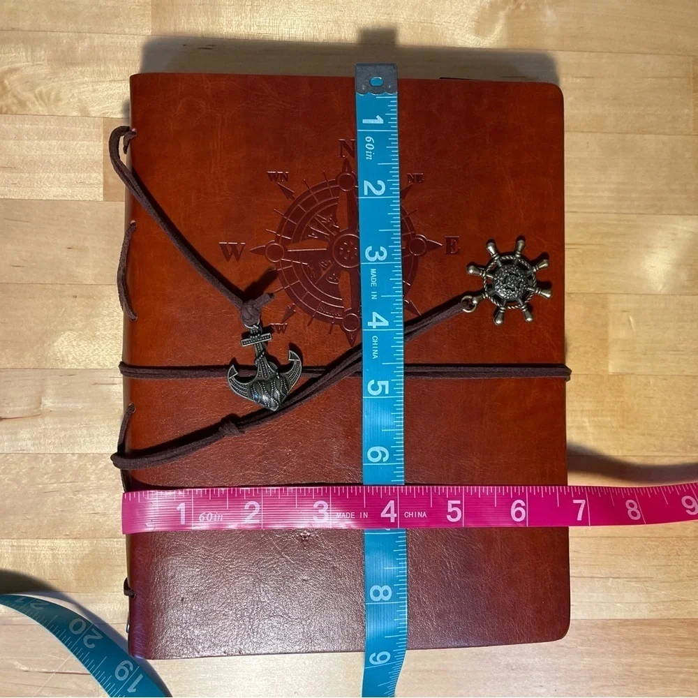 Travel Journal Binder Black Pages 3 Ring Notebook Creative Art Journal